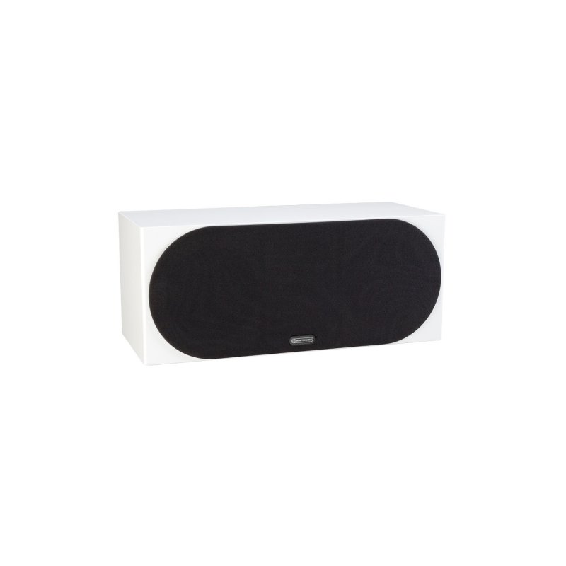 Monitor Audio Silver 6G C350 Centre Speaker Satin White (Single) — front view (grille on)