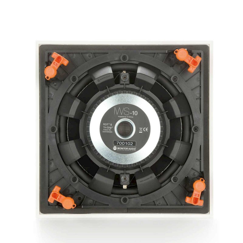 Monitor Audio Twin In-Wall Subwoofer System — IWS-10 driver rear view