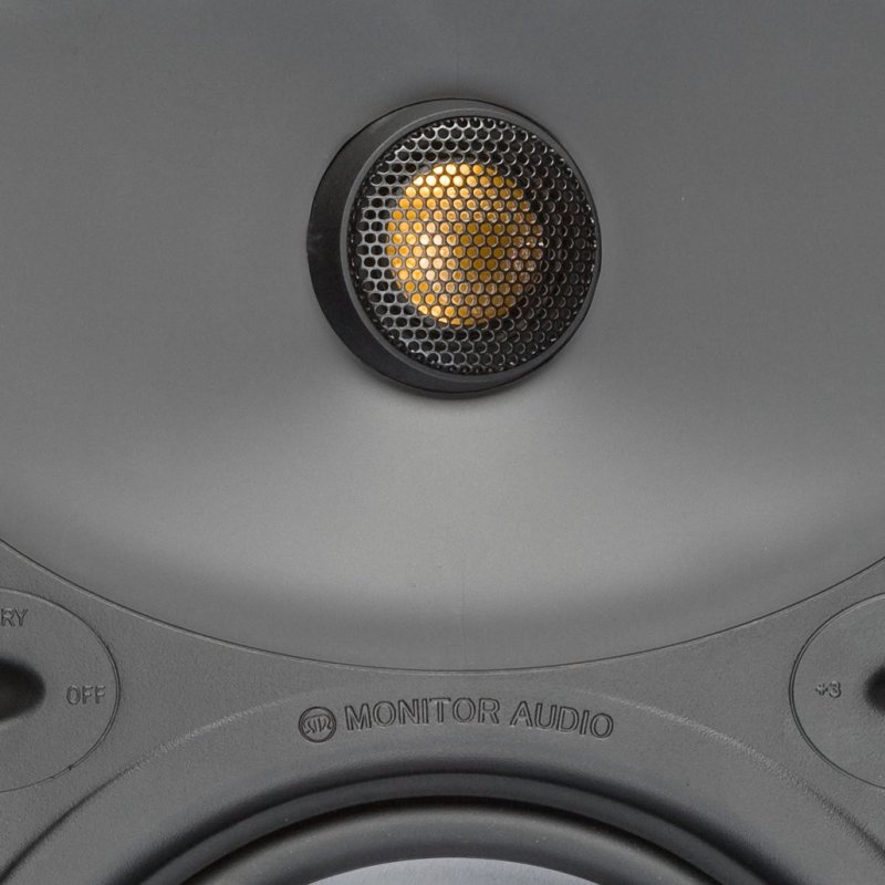 Monitor Audio W265 In-Wall Speaker (Single) — C-CAM Gold Dome tweeter close-up