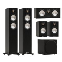Monitor Audio Bronze 300 7G with Bronze 50 7G 5.1 Speaker Package Black