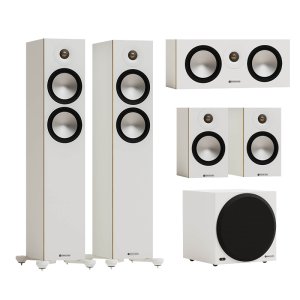 Monitor Audio Bronze 300 7G with Bronze 50 7G 5.1 Speaker Package White