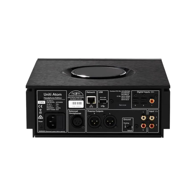 Naim Uniti Atom Headphone Edition rear connections panel