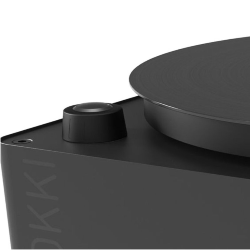 Okki Nokki ONE Record Cleaning Machine Black — control knob close-up