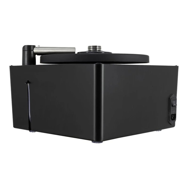 Okki Nokki ONE Record Cleaning Machine Black — rear view with power inlet