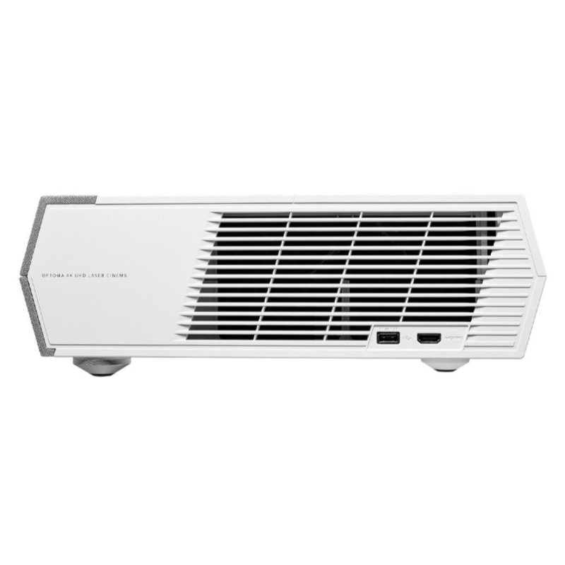 Optoma CinemaX P2 4K UST Laser Projector — side ventilation panel