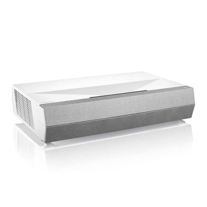 Optoma CinemaX P2 4K UST Laser Projector — front three-quarter view
