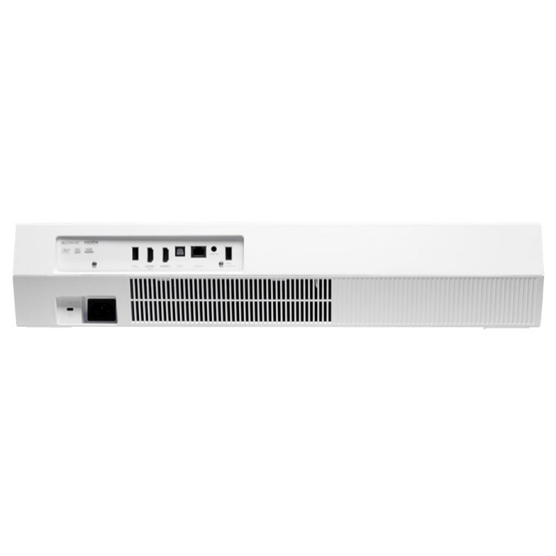 Optoma CinemaX P2 4K UST Laser Projector — rear connections panel