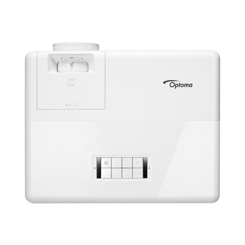 Optoma HZ40 Laser Projector — top view with controls