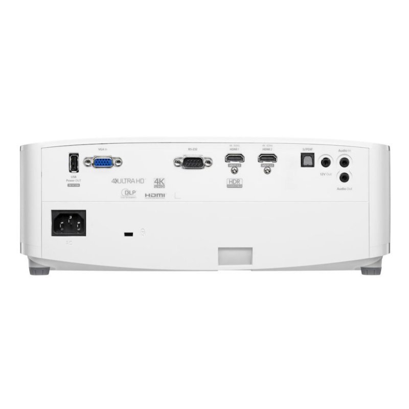 Optoma UHD38 4K Gaming Projector — rear panel showing all connections