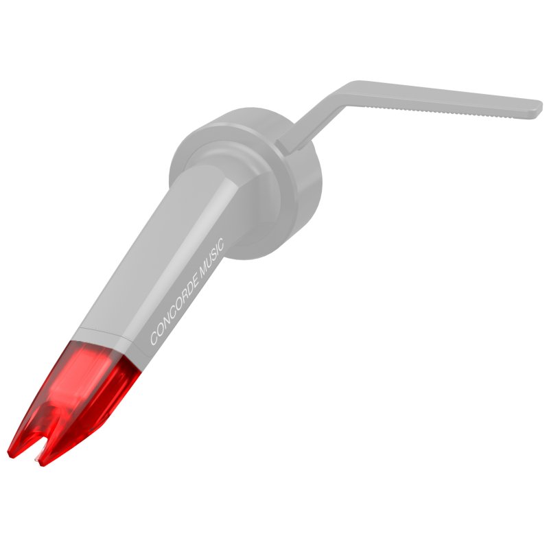Ortofon Concorde Music Red Replacement Stylus fitted to Concorde Music body