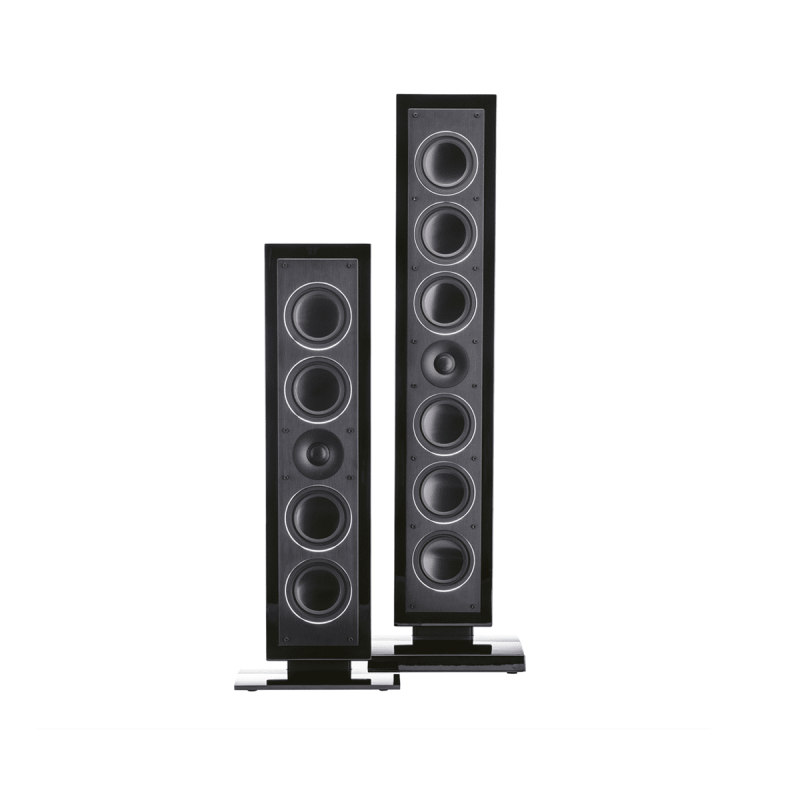 Paradigm Millenia LP XL On-Wall Speaker (Pair) — with LP 2 size comparison (grille off)