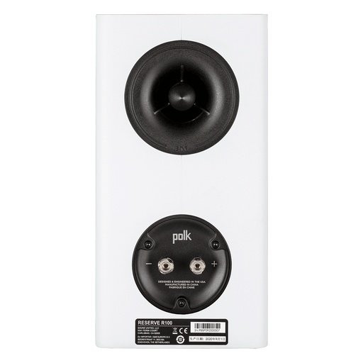Polk Audio Reserve R100 Bookshelf Speakers White (Pair) — rear panel
