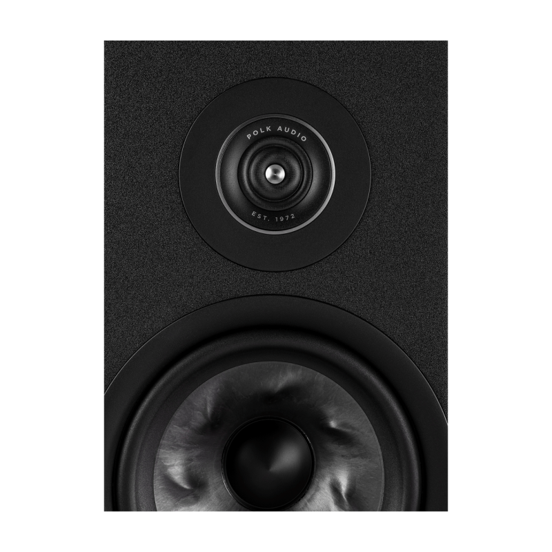 Polk Audio Reserve R100 Bookshelf Speakers Black (Pair) — driver close-up