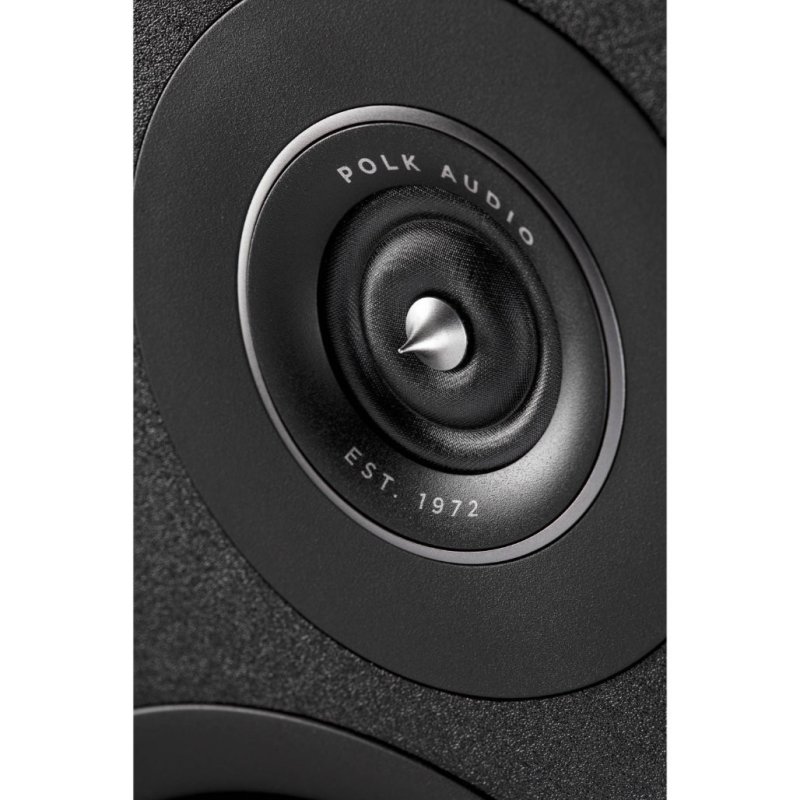 Polk Audio Reserve R200 Bookshelf Speakers Midnight Black (Pair) — Pinnacle tweeter close-up