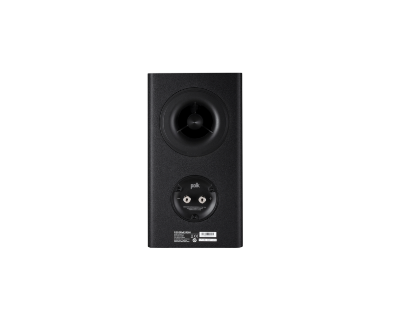 Polk Audio Reserve R200 Bookshelf Speakers Midnight Black (Pair) — rear panel