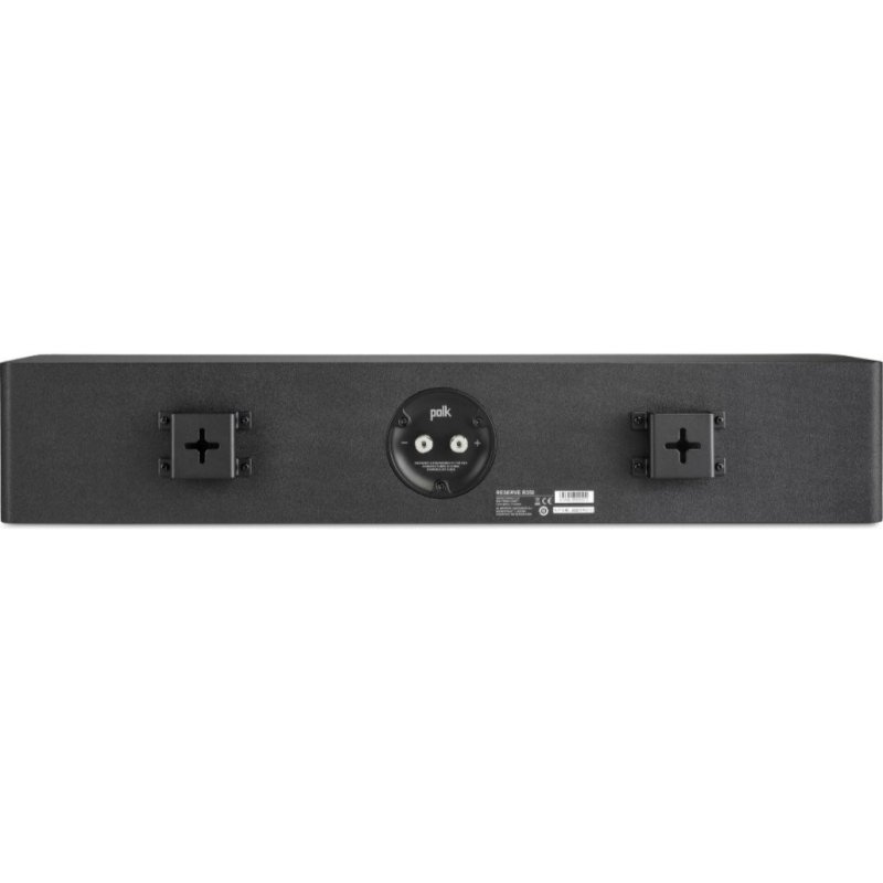 Polk Audio Reserve R350 Slim Centre Speaker Midnight Black — rear panel