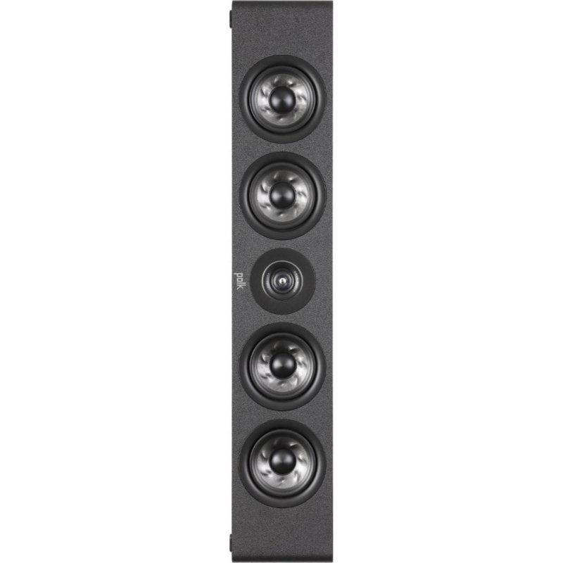 Polk Audio Reserve R350 Slim Centre Speaker Midnight Black — vertical orientation