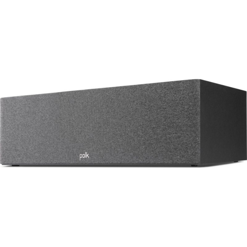 Polk Audio Reserve R400 Centre Speaker Black front angle with grille