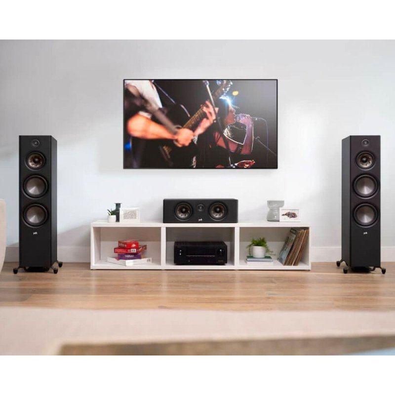 Polk Audio Reserve R400 centre speaker in a home cinema setup