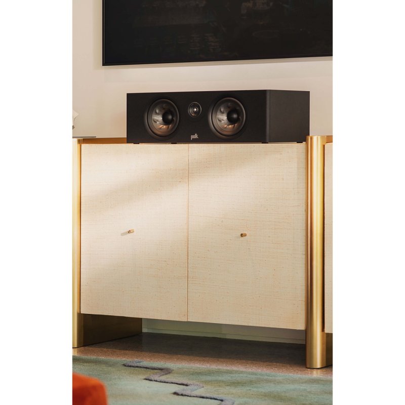 Polk Audio Reserve R400 centre speaker Black in living room