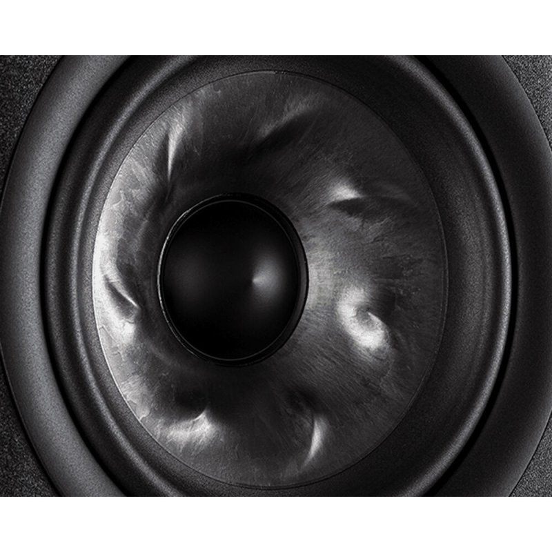 Polk Audio Reserve R500 Floorstanding Speakers Black (Pair) — Turbine Cone woofer close-up