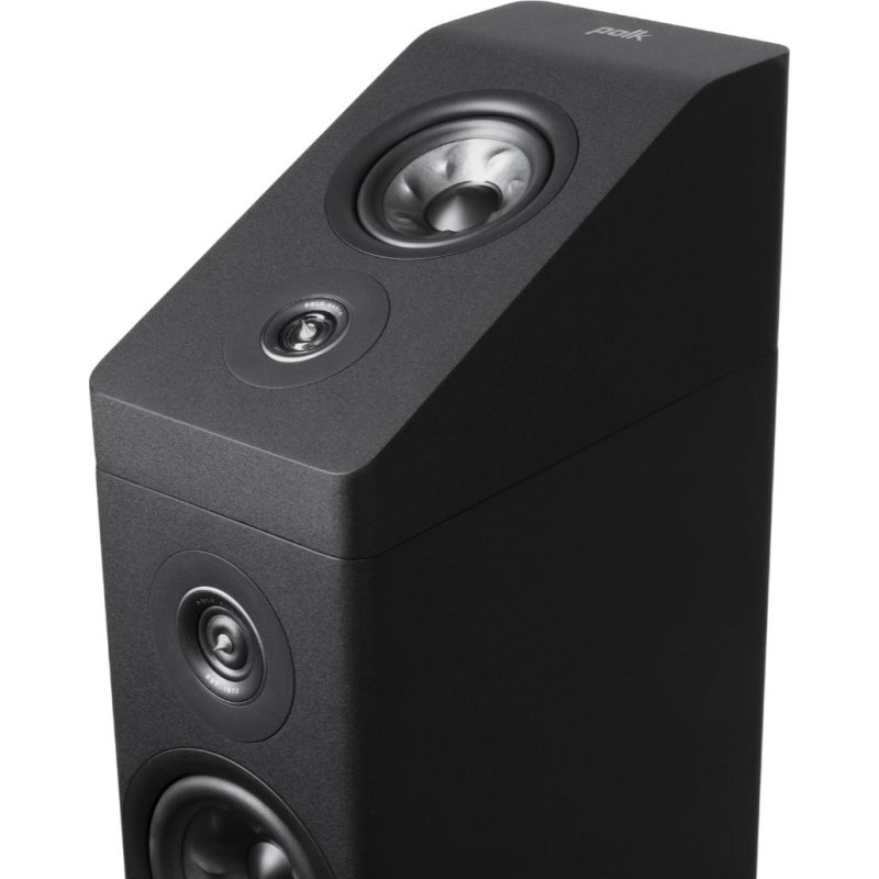 Polk Audio Reserve R900HT Atmos Module Black (Pair) — mounted on Reserve floorstander