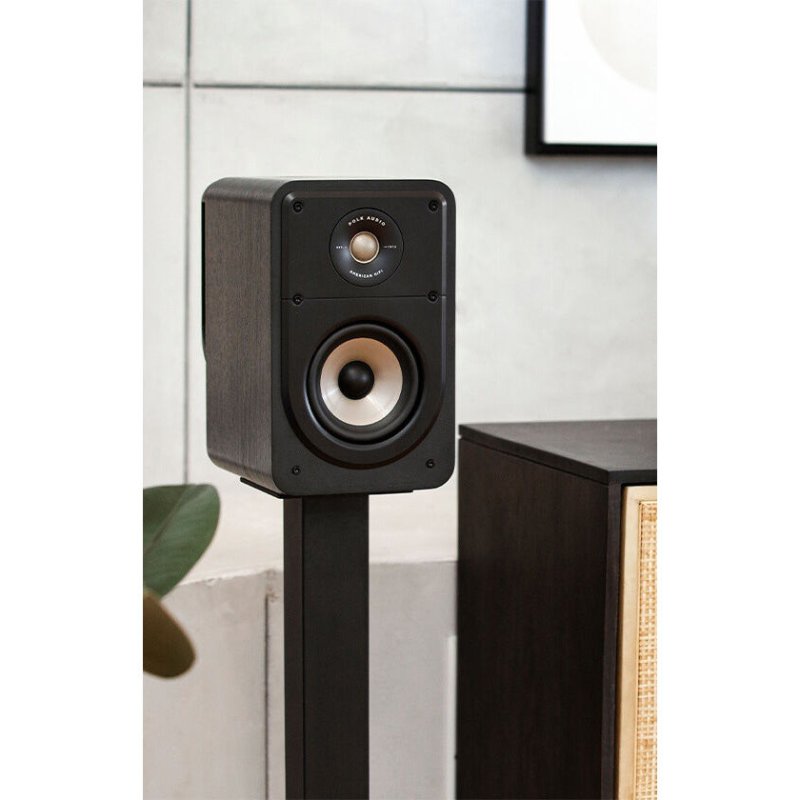 Polk Audio Signature Elite ES15 Bookshelf Speakers Black (Pair) — lifestyle
