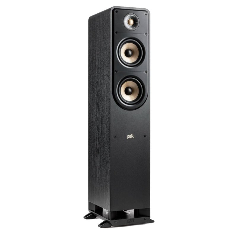 Polk Audio Signature Elite ES50 Floorstanding Speakers Black (Pair) — three-quarter view
