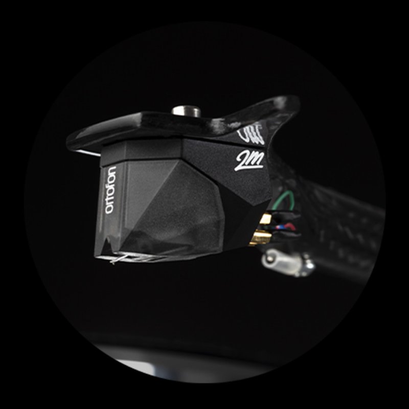 Ortofon 2M Silver cartridge mounted on Pro-Ject X2 headshell