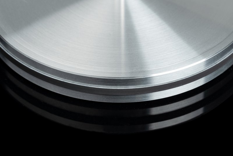 Pro-Ject Debut Aluminium Sub-Platter Upgrade — machined aluminium detail