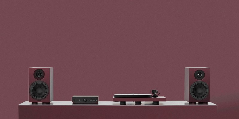 Pro-Ject Colourful Audio System 2 Wine Red Satin, complete system