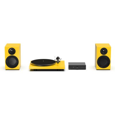 Pro-Ject Colourful Audio System E, Golden Sun Yellow Satin