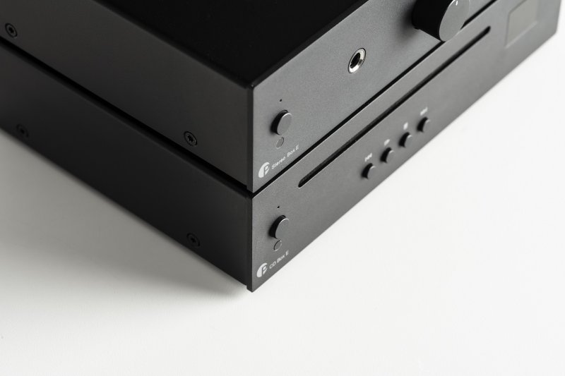 Pro-Ject CD Set E Black — Stereo Box E and CD Box E stacked