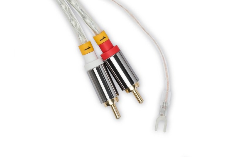 Pro-Ject Connect it E Phono cable direction mark detail