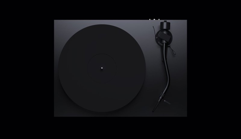 Pro-Ject Debut PRO S Balanced Black Turntable - Bird's Eye View