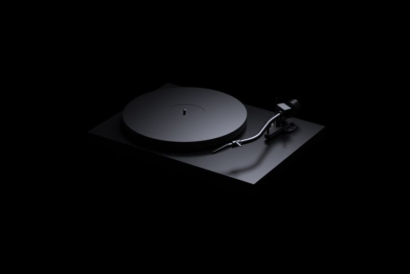 Pro-Ject Debut PRO S Balanced Black Turntable - Diagonal View