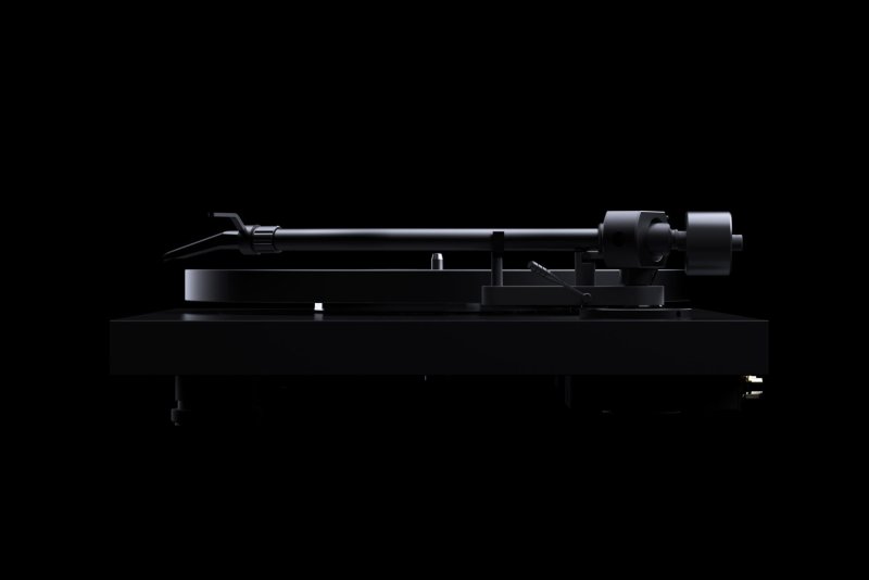 Pro-Ject Debut PRO S Balanced Black Turntable - Side View
