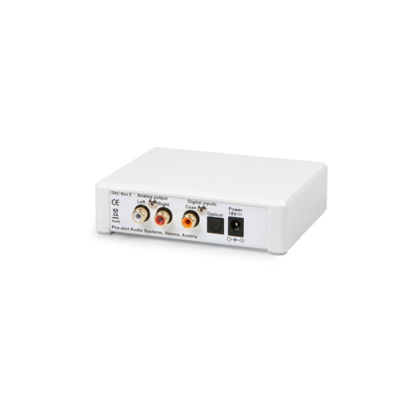 Pro-Ject DAC Box E Silver – angled view