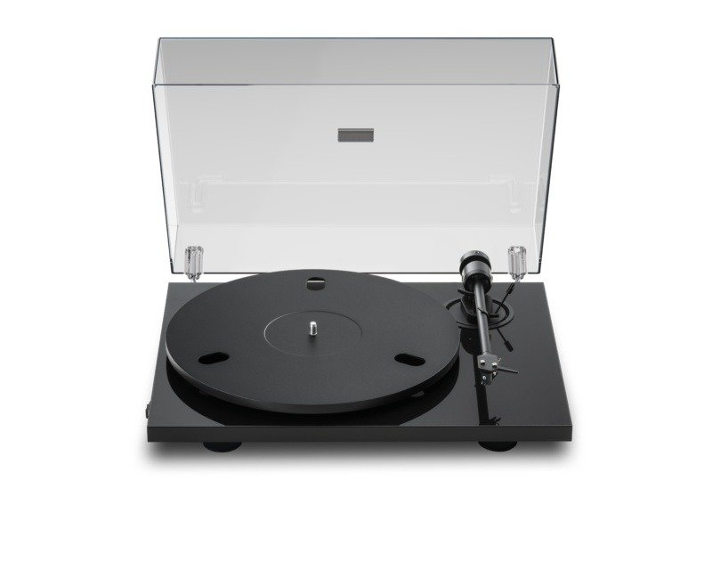 Pro-Ject E1.2 BT High Gloss Black - with acrylic dust cover open