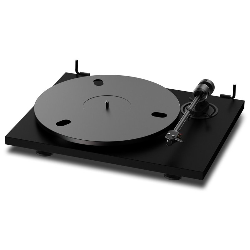 Pro-Ject E1.2 BT Satin Black - shown with the felt mat removed