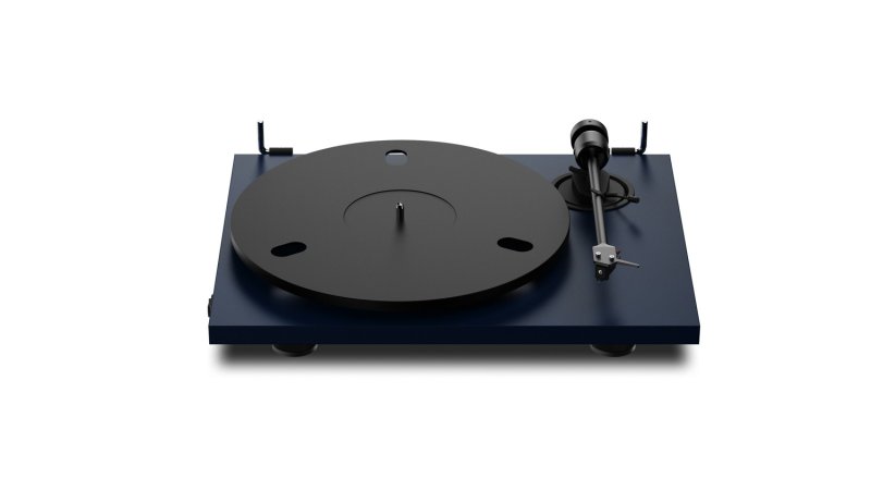 Pro-Ject E1.2 BT Satin Steel Blue - die-cast aluminium platter without felt mat