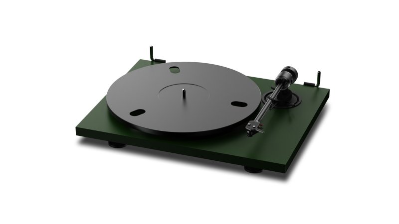 Pro-Ject E1.2 BT Satin Fir Green - 730g aluminium platter without felt mat