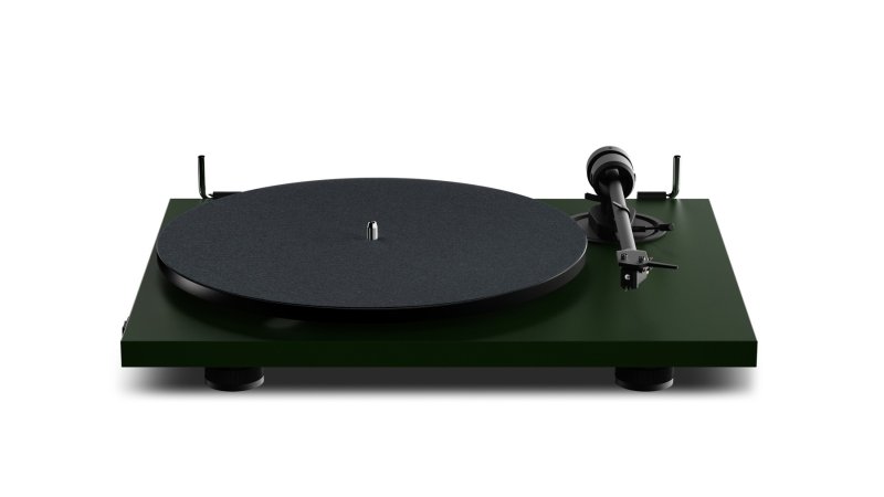 Pro-Ject E1.2 BT Satin Fir Green - front view