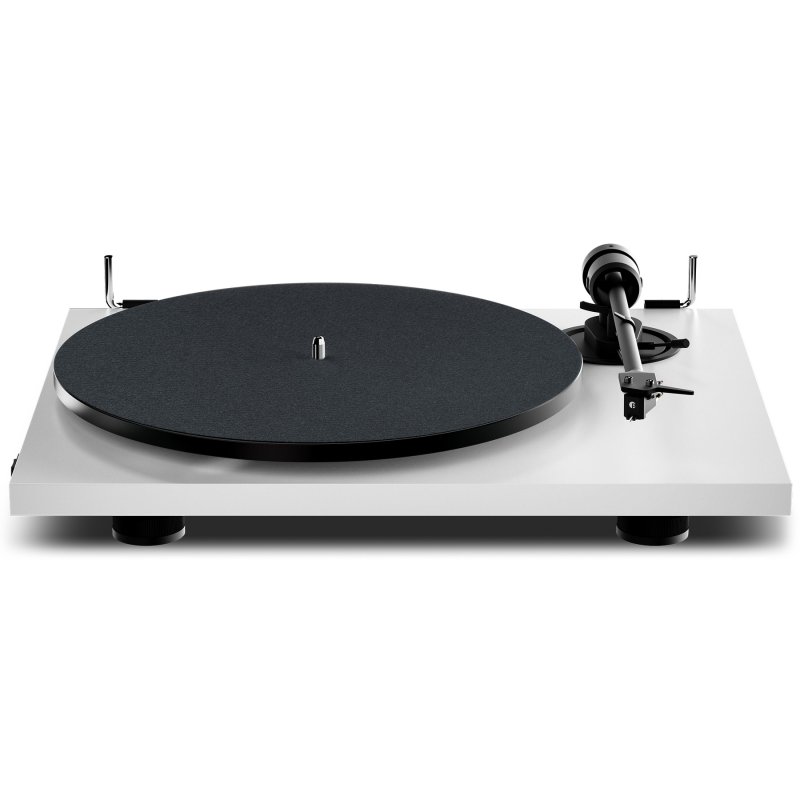 Pro-Ject E1.2 BT Satin White - front three-quarter view