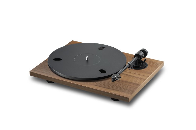Pro-Ject E1.2 Phono Walnut - angled view
