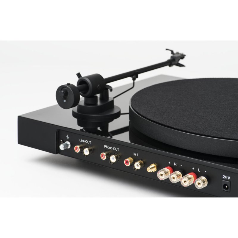 Pro-Ject Juke Box E Turntable White — rear panel