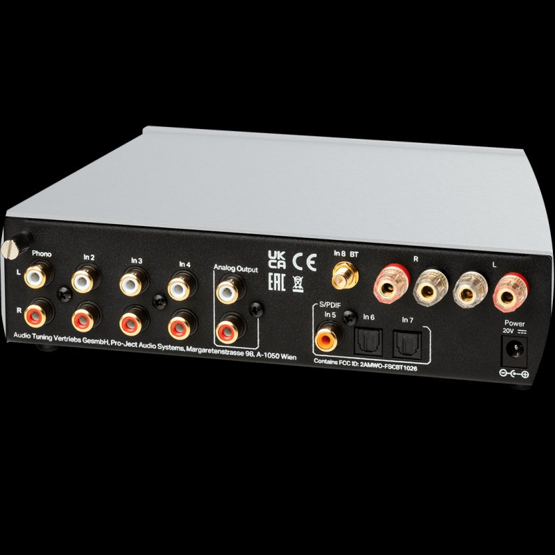 Pro-Ject MaiA S3 Integrated Amplifier Silver - Rear Connections Detail