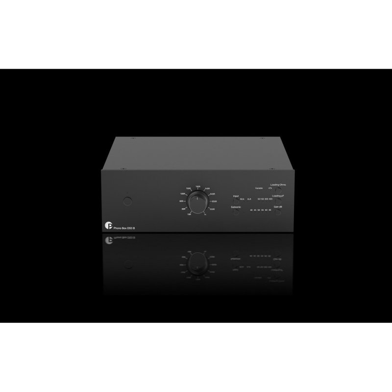 Pro-Ject Phono Box DS3 B Black — front panel view