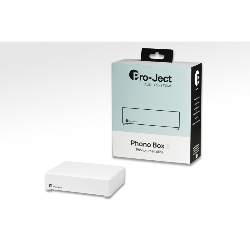 Pro-Ject Phono Box E Phono Stage (White) — with packaging