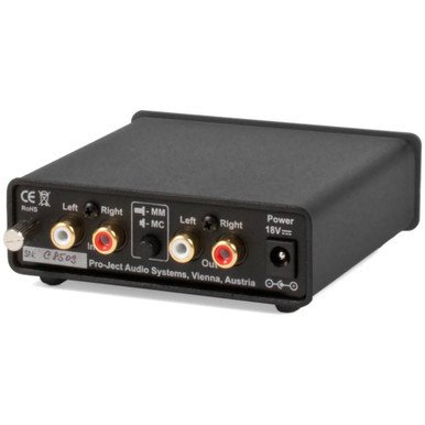 Pro-Ject Phono Box Phono Stage (Black) — rear panel